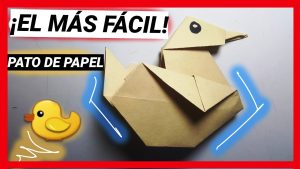 Como hacer un pato de papel origami
