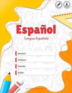 portadas de español para secundaria