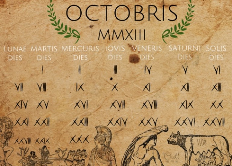 Dias mes en números romanos